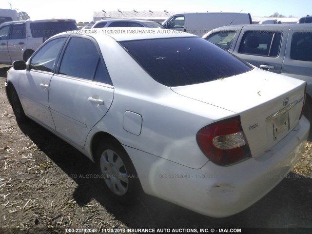 4T1BE32K24U322398 - 2004 TOYOTA CAMRY LE/XLE/SE WHITE photo 3