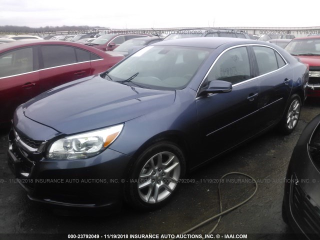 1G11C5SL3EF157275 - 2014 CHEVROLET MALIBU 1LT Dark Blue photo 2