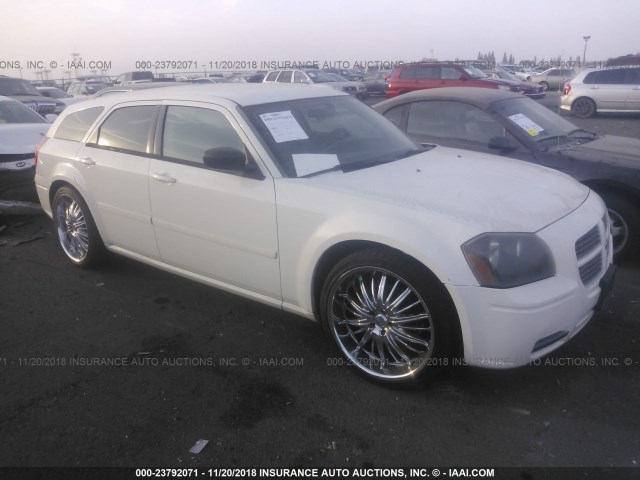 2D4FV47T56H417138 - 2006 DODGE MAGNUM SE WHITE photo 1