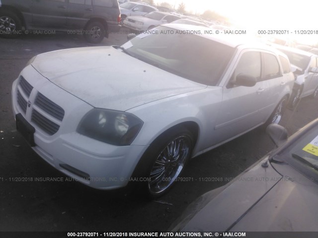 2D4FV47T56H417138 - 2006 DODGE MAGNUM SE WHITE photo 2