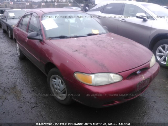 1FAFP13P4XW124810 - 1999 FORD ESCORT SE RED photo 1