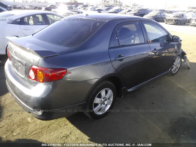 1NXBU4EE6AZ301001 - 2010 TOYOTA COROLLA S/LE/XLE GRAY photo 4