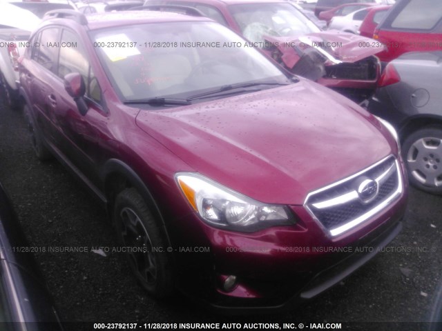 JF2GPAWC8E8226783 - 2014 SUBARU XV CROSSTREK 2.0 PREMIUM BURGUNDY photo 1