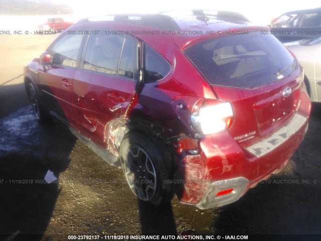 JF2GPAWC8E8226783 - 2014 SUBARU XV CROSSTREK 2.0 PREMIUM BURGUNDY photo 3