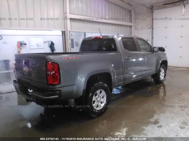 1GCGTBEN5K1110576 - 2019 CHEVROLET COLORADO GRAY photo 4