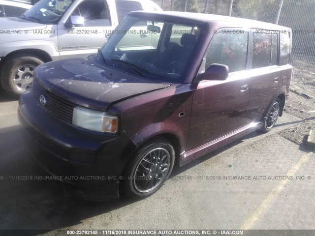 JTLKT334850172062 - 2005 TOYOTA SCION XB Бордовый фото 2