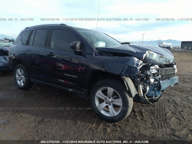 1C4NJDBB5CD603287 - 2012 JEEP COMPASS SPORT BLUE photo 1