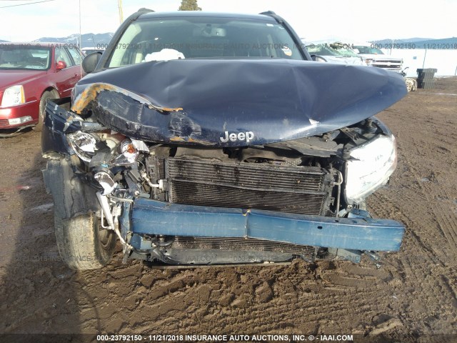 1C4NJDBB5CD603287 - 2012 JEEP COMPASS SPORT BLUE photo 6