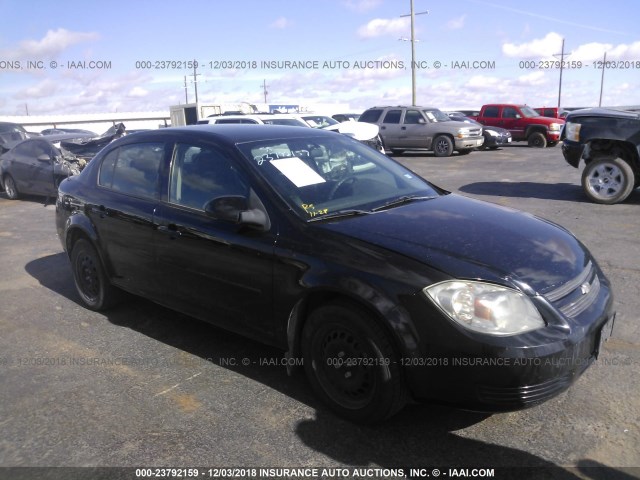 1G1AD5F55A7231230 - 2010 CHEVROLET COBALT 1LT BLACK photo 1