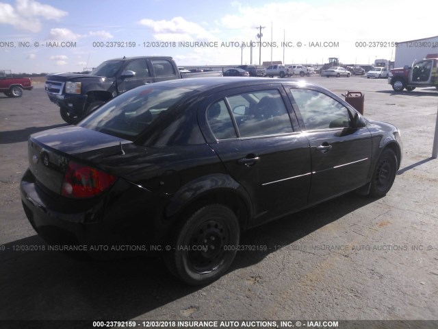 1G1AD5F55A7231230 - 2010 CHEVROLET COBALT 1LT BLACK photo 4