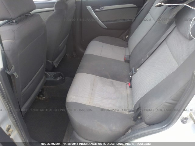 KL1TD66EX9B632889 - 2009 CHEVROLET AVEO LS/LT SILVER photo 8