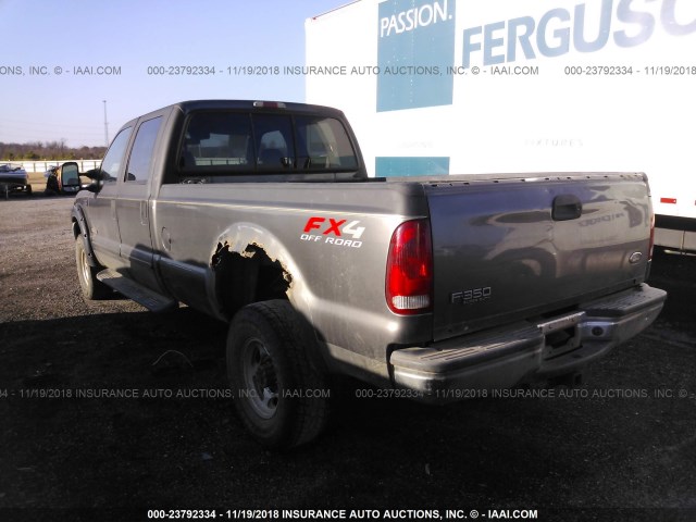 1FTSW31P93EC75698 - 2003 FORD F350 SRW SUPER DUTY GRAY photo 3