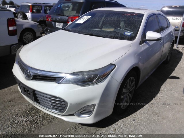 4T1BK1EB7DU038709 - 2013 TOYOTA AVALON PREMIUM/TOURING/LIMITED WHITE photo 2