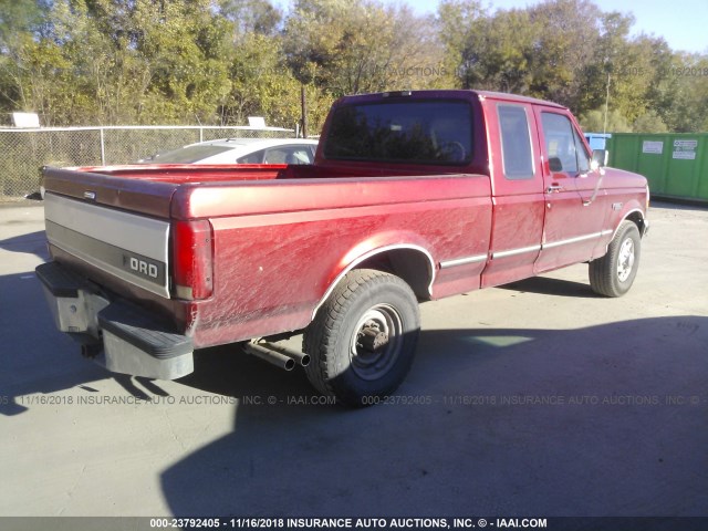 1FTHX25G0TEA23916 - 1996 FORD F250 RED photo 4