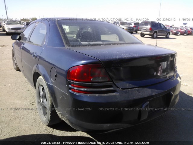 1B3EL46X65N570847 - 2005 DODGE STRATUS SXT BLUE photo 3