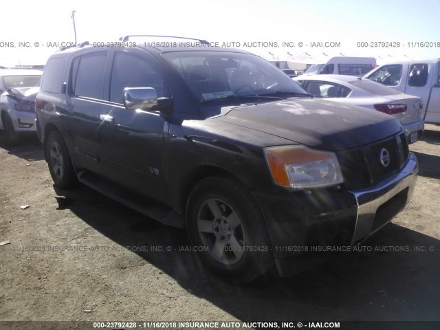 5N1BA08A97N722143 - 2007 NISSAN ARMADA SE/LE BLACK photo 1