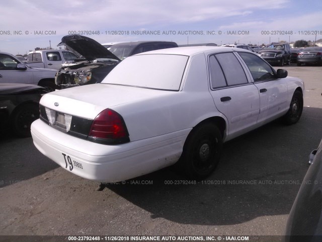 2FAFP71VX8X178090 - 2008 FORD CROWN VICTORIA POLICE INTERCEPTOR WHITE photo 4