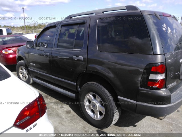 1FMEU62E86UA62104 - 2006 FORD EXPLORER XLS GRAY photo 3