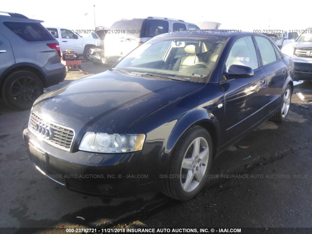 WAULC68E35A118369 - 2005 AUDI A4 1.8T QUATTRO/SPECIAL Dark Blue photo 2