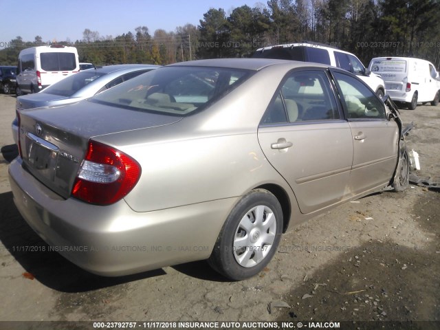 4T1BE32K44U327456 - 2004 TOYOTA CAMRY LE/XLE/SE TAN photo 4