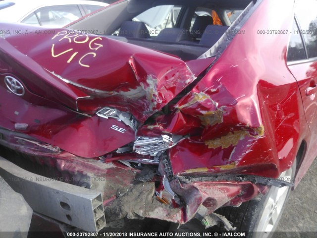 4T1BF1FK0EU843813 - 2014 TOYOTA CAMRY L/SE/LE/XLE 红色 照片 6