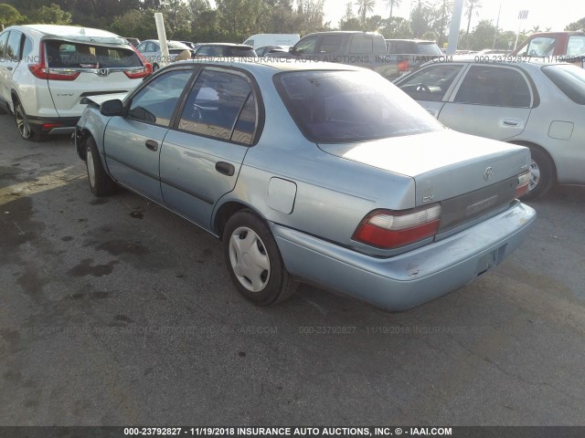 1NXAE09B1SZ264698 - 1995 TOYOTA COROLLA LE/DX BLUE photo 3