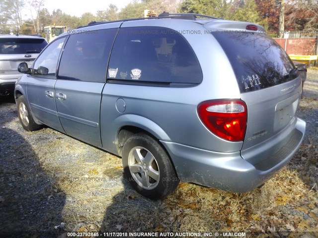 2D8GP44L25R364313 - 2005 DODGE GRAND CARAVAN SXT BLUE photo 3