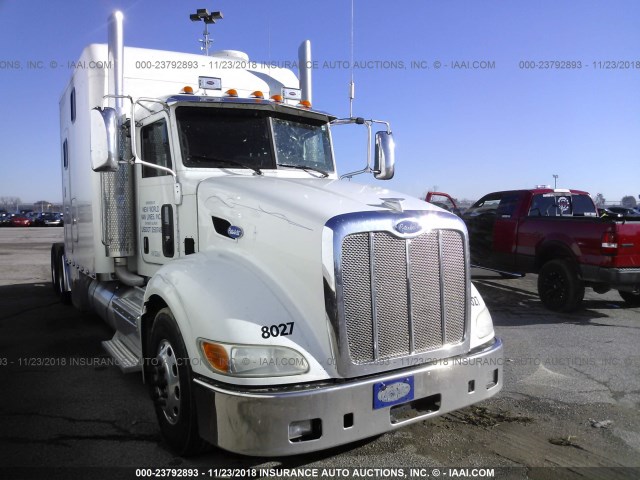 1XPHD49X0DD186117 - 2013 PETERBILT 386 WHITE photo 1