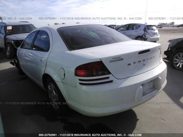 1B3AL46T36N229290 - 2006 DODGE STRATUS SXT WHITE photo 3