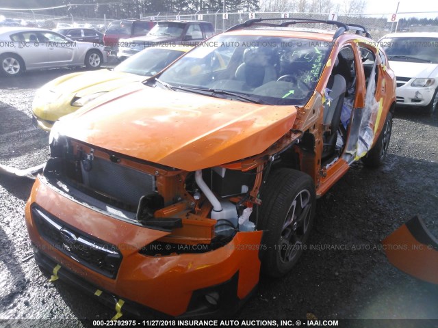 JF2GTALC4JH222949 - 2018 SUBARU CROSSTREK LIMITED ORANGE photo 2