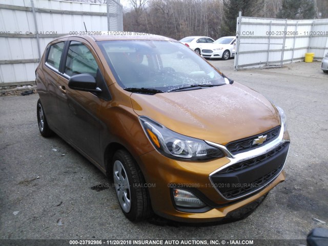 KL8CB6SA4KC712862 - 2019 CHEVROLET SPARK LS ORANGE photo 1