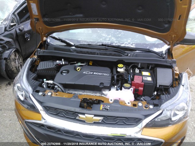 KL8CB6SA4KC712862 - 2019 CHEVROLET SPARK LS ORANGE photo 10