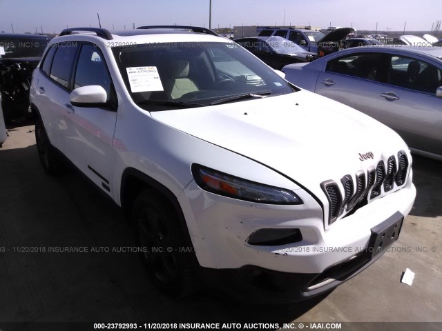 1C4PJLCB4GW350555 - 2016 JEEP CHEROKEE LATITUDE WHITE photo 1