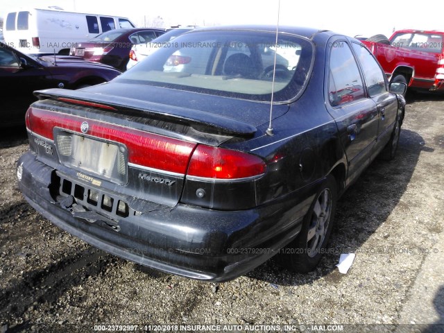 1MEFM66L7YK613346 - 2000 MERCURY MYSTIQUE LS BLACK photo 4