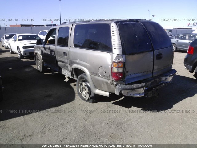 3GNEC16T21G109729 - 2001 CHEVROLET SUBURBAN C1500 TAN photo 3