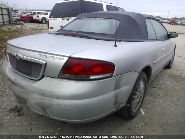 1C3EL55R14N276976 - 2004 CHRYSLER SEBRING LXI SILVER photo 4