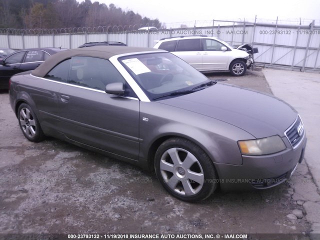 WAUDT48H15K011902 - 2005 AUDI A4 QUATTRO CABRIOLET BEIGE photo 1