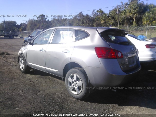 JN8AS5MT8DW002294 - 2013 NISSAN ROGUE S/SV GRAY photo 3