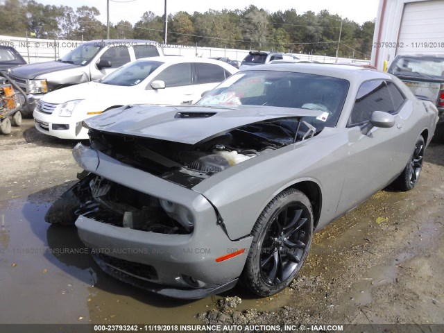 2C3CDZAG1JH118321 - 2018 DODGE CHALLENGER SXT GRAY photo 2