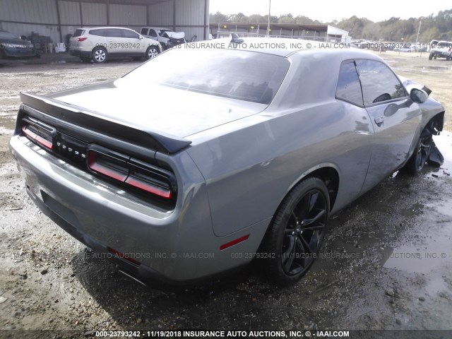 2C3CDZAG1JH118321 - 2018 DODGE CHALLENGER SXT GRAY photo 4