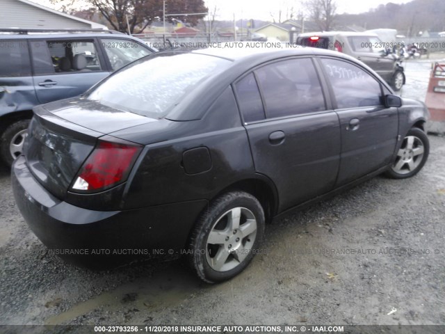 1G8AL55F57Z127705 - 2007 SATURN ION LEVEL 3 BLACK photo 4