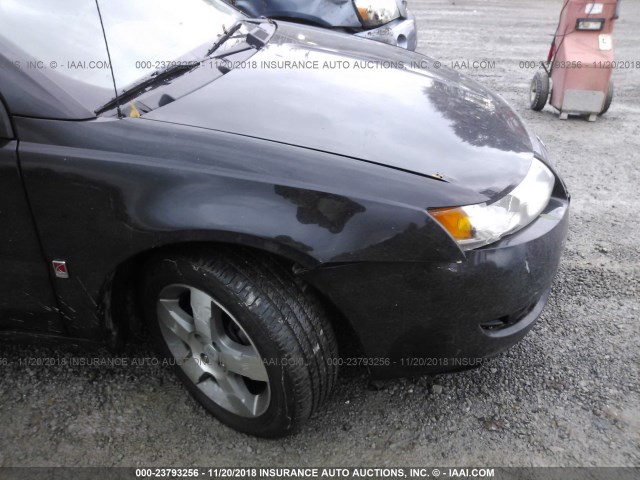 1G8AL55F57Z127705 - 2007 SATURN ION LEVEL 3 BLACK photo 6