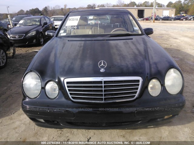 WDBJF65J2YB097708 - 2000 MERCEDES-BENZ E 320 BLACK photo 6