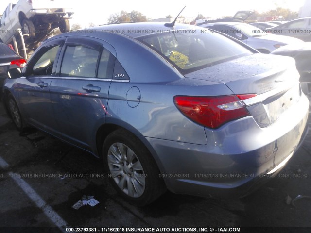 1C3BC4FB1BN539981 - 2011 CHRYSLER 200 LX BLUE photo 3