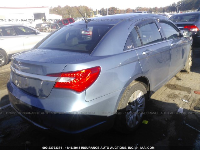 1C3BC4FB1BN539981 - 2011 CHRYSLER 200 LX BLUE photo 4