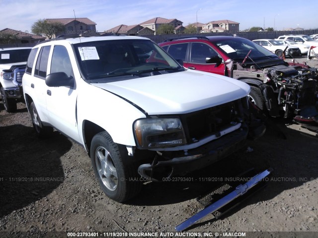 1GNDT13S082229362 - 2008 CHEVROLET TRAILBLAZER LS/LT WHITE photo 1