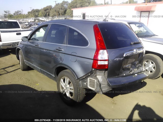 5J6RE3H74AL023139 - 2010 HONDA CR-V EXL GRAY photo 3