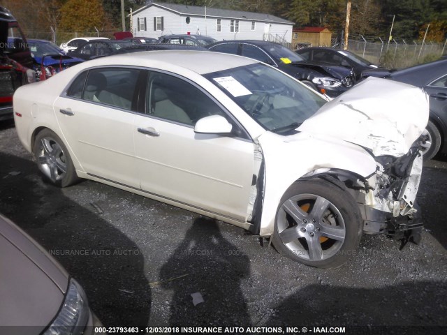 1G1ZC5E00CF299178 - 2012 CHEVROLET MALIBU 1LT WHITE photo 1
