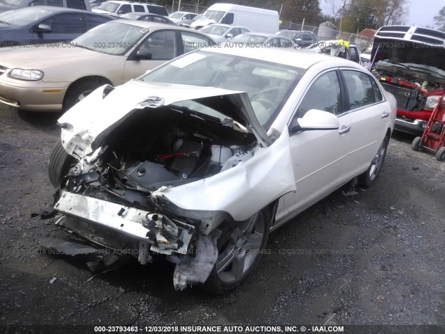 1G1ZC5E00CF299178 - 2012 CHEVROLET MALIBU 1LT WHITE photo 2