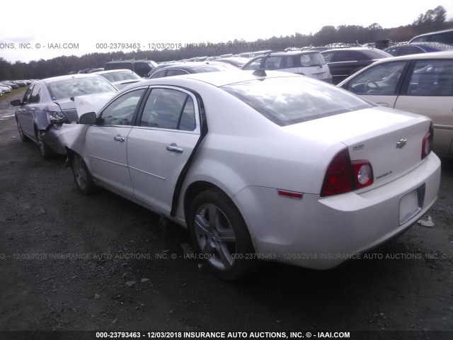 1G1ZC5E00CF299178 - 2012 CHEVROLET MALIBU 1LT WHITE photo 3
